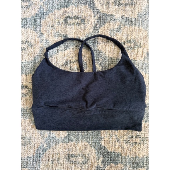 Vuori Long Line Elevation Bra Navy Small Pristine Condition - Picture 2 of 3